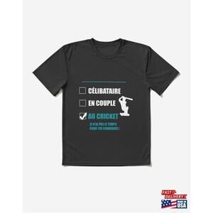 Single Cricket Couple Active Tshirt Classic